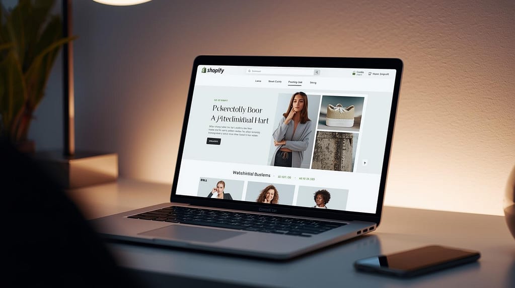 How to Make and Run Your Website on Shopify in 2026 and Build a Profitable Online Business 5 shopify website open on laptiop